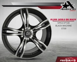 SL266 18X8.0 BK MACH